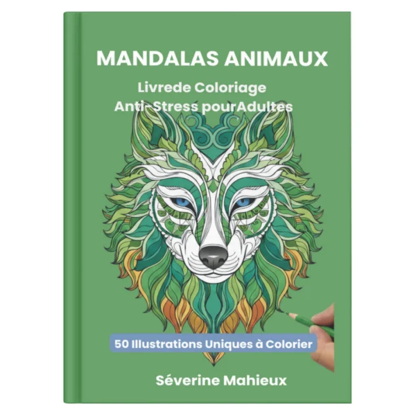 Art Thérapie: 50 Mandalas Animaux pour la Détente et le Bien-être