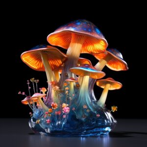 severine447 multicoloured mushroom in epoxy resin 49a18f7d 2696 4ce0 83b6 b8421ebe9129